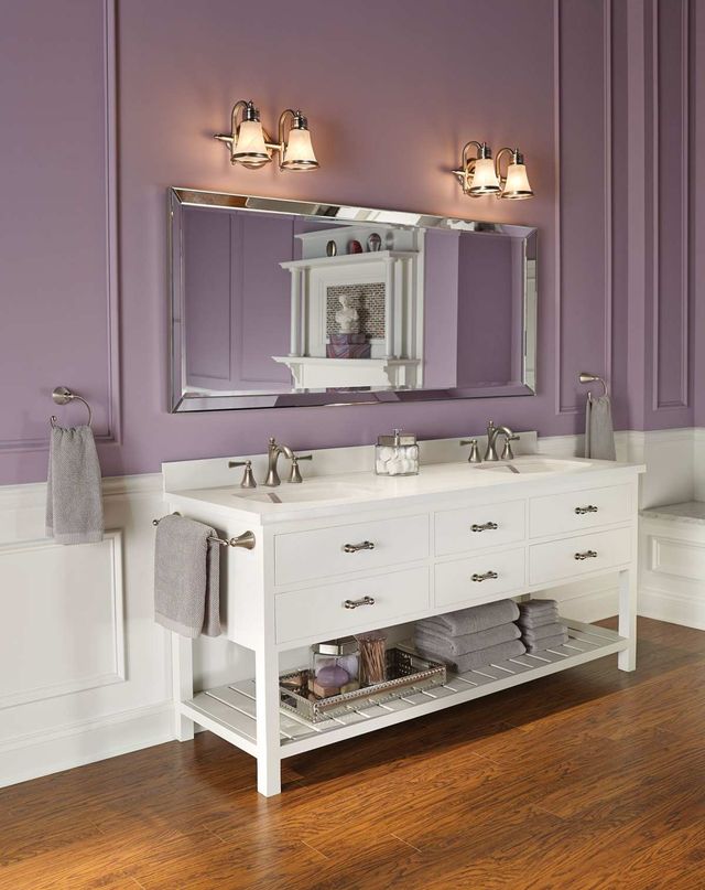 Moen® Waterhill® Brushed Nickel Two Globe Bath Light-1