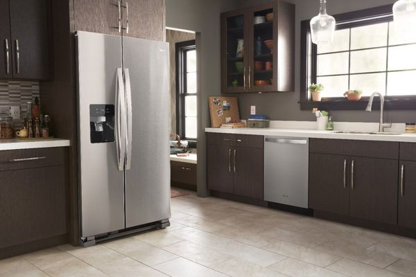 Whirlpool 36 in. 24.6 Cu. Ft. Fingerprint Resistant Stainless Steel Side-by-Side Refrigerator