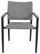 CabanaCoast® Customizable Stellan Aluminum/Natural Fiber Outdoor Dining Arm Chair-1