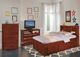 Nationwide Furniture Distributors Cherry Twin Bookcase Bed with Drawer Under Bed Storage-0