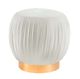 TOV Furniture Tulip Cream Velvet Ottoman-0