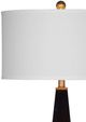 Bassett Mirror Elle Glossy Black Table Lamp-1