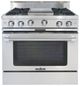 Capital Cooking™ Classic Chef 36" Stainless Steel Open Burner Pro Style Gas Range with Griddle-0