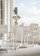Vanguard® Furniture Breeze Cloud Aluminum Outdoor Bistro Table-4