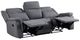 Homelegance® Dean Gray Double Manual Reclining Sofa-4
