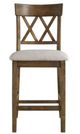 Homelegance® Balin Brown Counter Height Chair-2