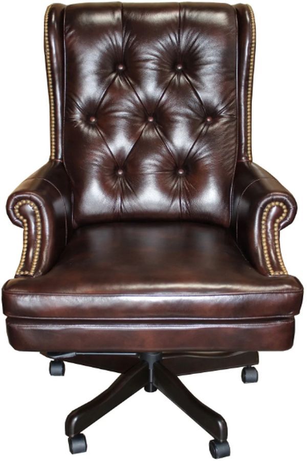 Parker House® Havana Leather Desk Chair-3