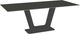 Amisco Customizable Amelia 84" Rectangular Dining Table with 0.5" Starstone on Glass Top-0