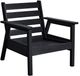C R Plastics Tofino Black Arm Chair-0
