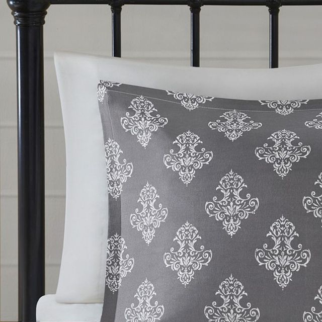 Olliix by 510 Design Marseille 5 Piece Gray Full/Queen Reversible Comforter Set-3