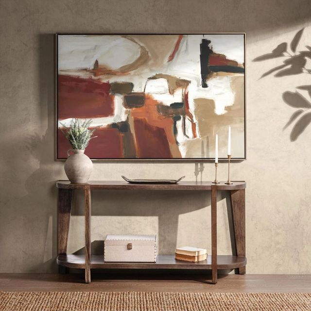 Classic Home Alenna Tundra Brown Console Table-1