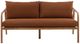 Dovetail Furniture Aimee Natural/Sienna Fabric/Wooden Outdoor Sofa-1