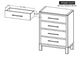 International Furniture Direct Merida Stained Brown Chest-2