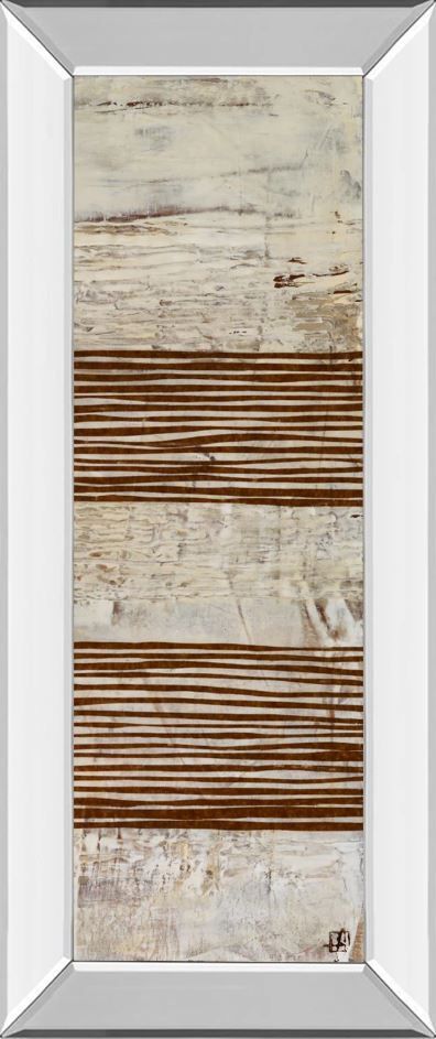 Classy Art Stripes Il by Natalie Avondet Mirror Framed Wall Art-0