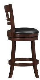Mazin Furniture Edmond Cherry Swivel Pub Chair-1