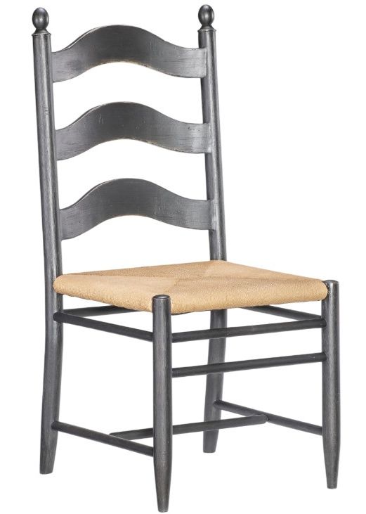 Legacy Classic Vintage Market Kettle Black Rush Seat Dining Side Chair-0