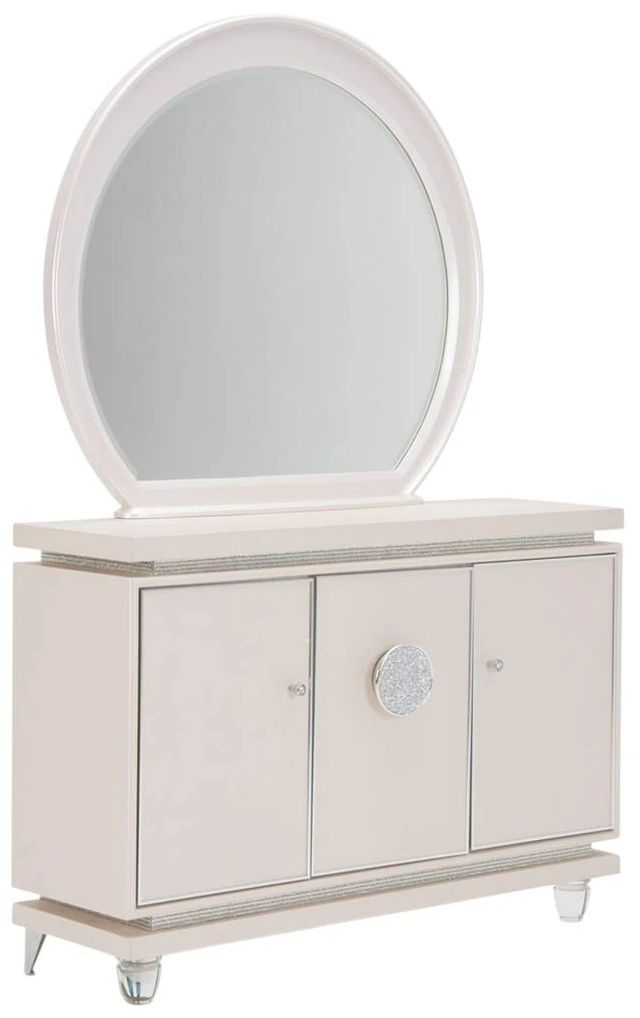 Michael Amini® Glimmering Heights Ivory Sideboard with Mirror-0