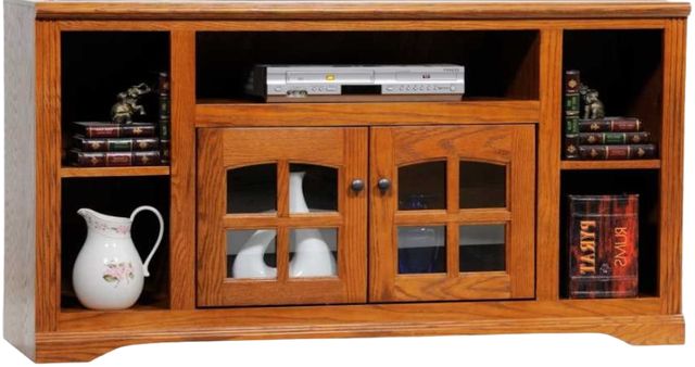 American Heartland Manufacturing Oak 55" TV Stand-0