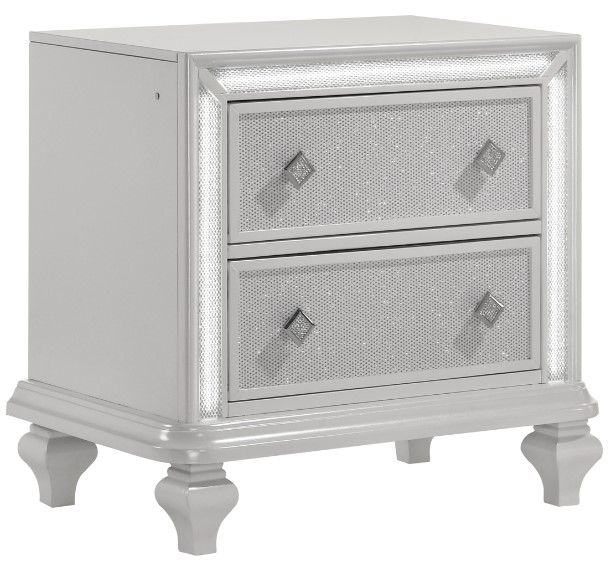 New Classic® Home Furnishings Stardust White Nightstand-0