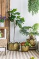 A & B Home 3-Piece Gold Outddor Planter Set-4