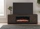 Signature Design by Ashley® Cayboni Black 71" TV Stand with Electric Fireplace-5