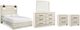Signature Design by Ashley® Cambeck 5-Piece Whitewash Queen Panel Bed Set-0