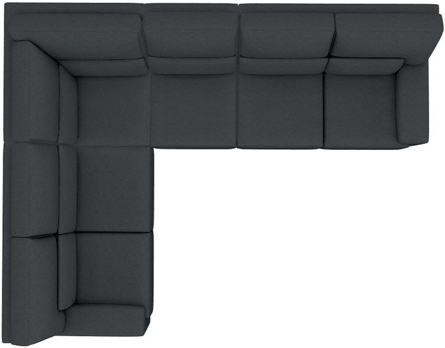 La-Z-Boy® Draper 4-Piece Storm L-Shape Sectional-3