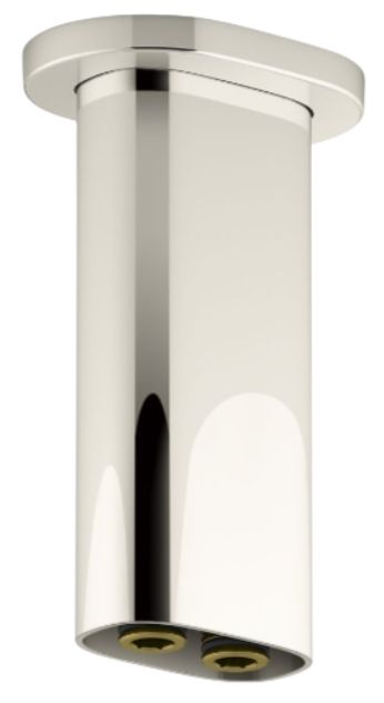KOHLER® Statement® Vibrant Polished Nickel 5" Ceiling-Mount 2-Function Rainhead Arm and Flange-0