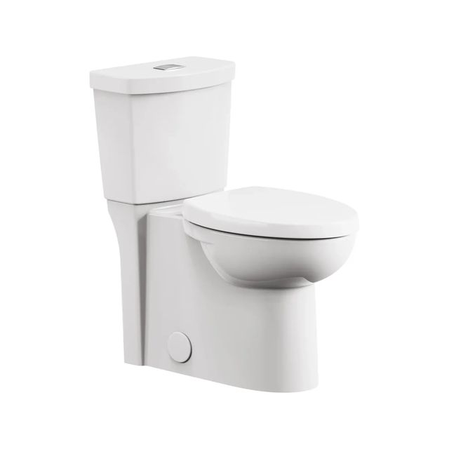 American Standard Studio® White Skirted Two-Piece Dual Flush Chair Height Elongated Toilet with Seat 1.28 gpf/4.8 Lpf and 1.0 gpf/3.8 Lpf-0