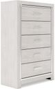 Signature Design by Ashley® Altyra 4-Piece White King Bookcase Headboard Bed Set-4