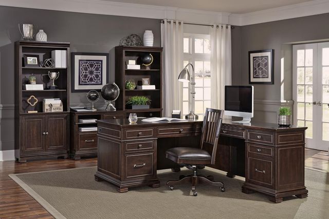 aspenhome® Weston 2-Piece Brown Ale 66" Desk-2