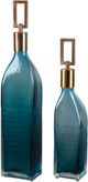 Uttermost® Annabella 2-Piece Teal Green Bottle Set-0