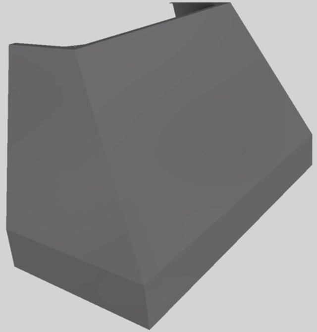 Vent-A-Hood® Designer Series 48" Gunsmoke Wall Mounted Range Hood-3