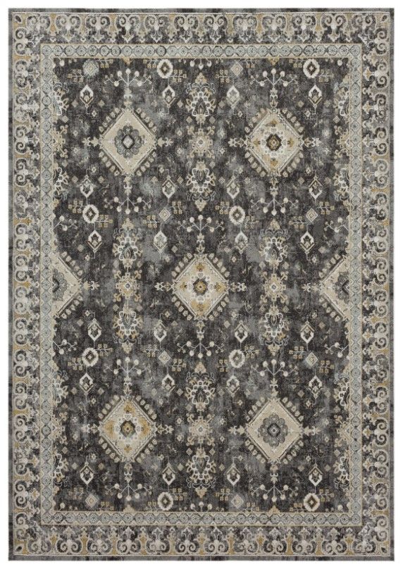 Karastan® Windermere Ravenglass Anthracite 5'x8' Area Rug-0