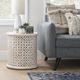 Powell® Imani White Side Table-1