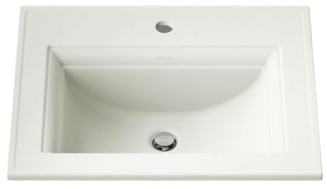 Kohler Memoirs® Stately Dune 22.75" Rectangular Drop-In Bathroom Sink-4