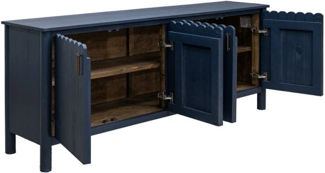 International Furniture Direct Jazmine Marine Blue Console-3