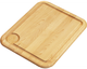 Elkay® Hardwood Light Brown 13.5" x 17" x 1" Cutting Board-0