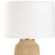Uttermost® Sandstone Flow Brown Terracotta Table Lamp with Brass Accent-3