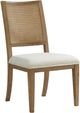 Riverside Furniture Bozeman 2-Piece Beige/Toasted Almond Cane Back Dining Side Chair Set-1