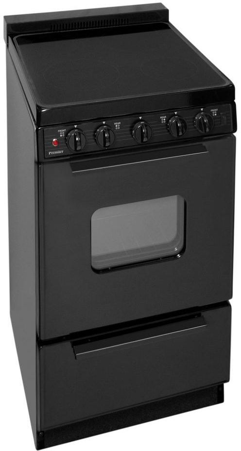 Premier 20" Black Freestanding Electric Range-3