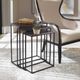 Uttermost® Coreene 3-Piece Antique Bronze Nesting Table Set with Aged Black Base-2