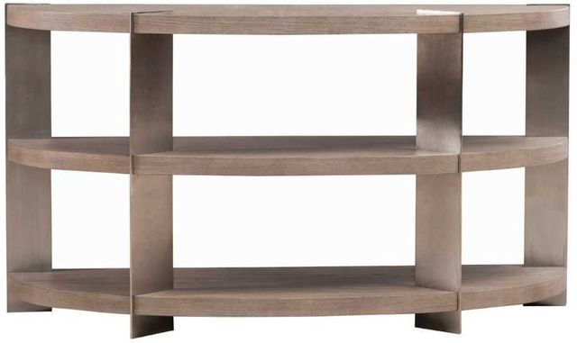 Liberty Furniture Harlow Sandstone Sofa Table with Satin Nickel Base-2
