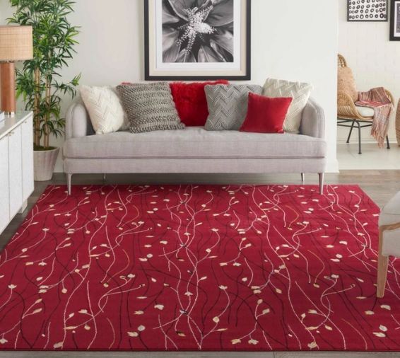 Nourison Home™ Grafix Red 5'x7' Style 2 Area Rug-4