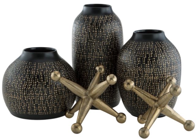 Signature Design by Ashley® Vinburn 5-Piece Black/Gold Accessory Set-0