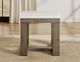 Steve Silver Co. Calla White Marble Top End Table with Driftwood Base-3