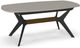 Amisco Customizable Boomerang Thermo Fused Laminate Extendable Table with Radius Corner Butterfly Leaf Tabletop-0