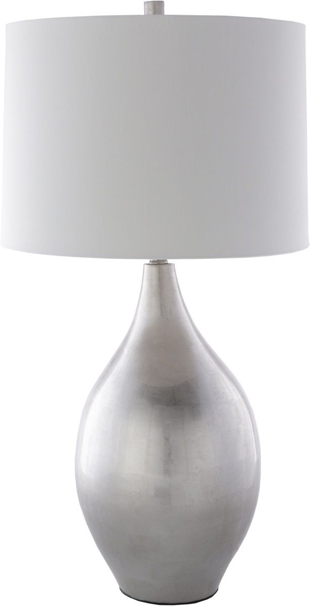 Surya Moonstruck Silver/White Lamp-0