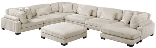 Homelegance® Traverse 7-Piece Beige Modular Sectional with Reversible Chaise and Ottoman-2