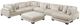 Homelegance® Traverse 7-Piece Beige Modular Sectional with Reversible Chaise and Ottoman-2